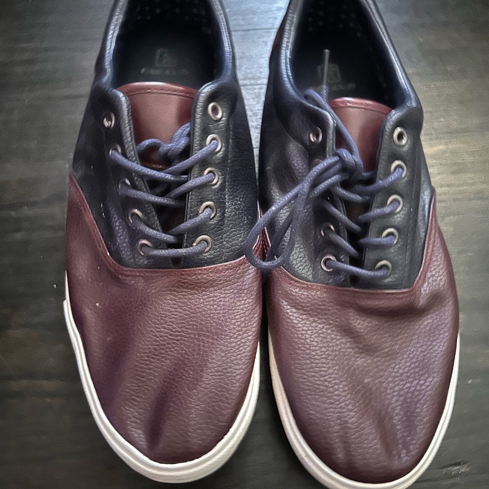 Men's Two-Tone Leather Sneakers